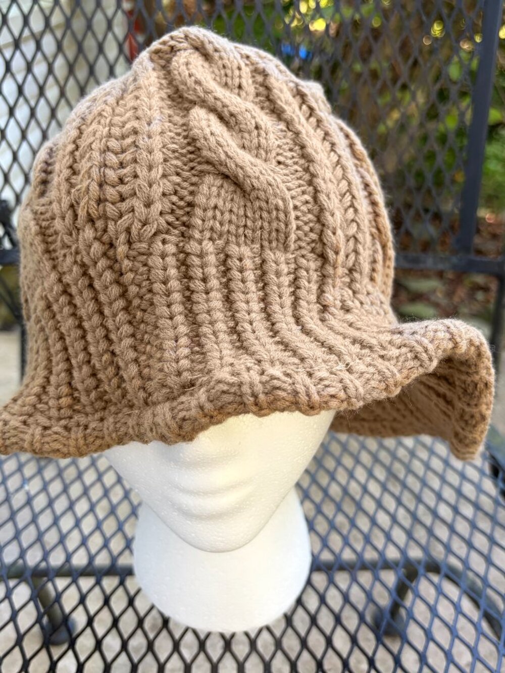 Tan Knit Hat